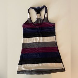 lululemon striped racerback tank top